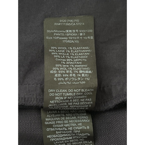 Tory Burch Pants Women’s 10 Navy Blue Skinny Wool Knit Stretch Slim Ankle - Picture 11 of 11